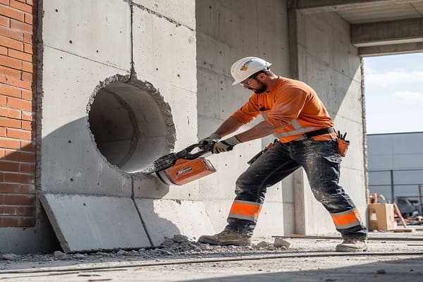 Алмазная резка бетонных и кирпичных стен