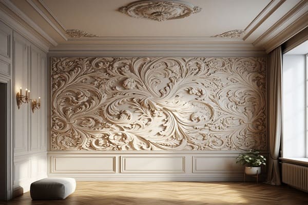 Оклейка текстильными обоями стен и потолков