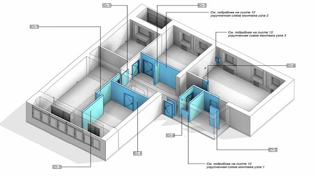 Монтаж перегородок Монтаж перегородок